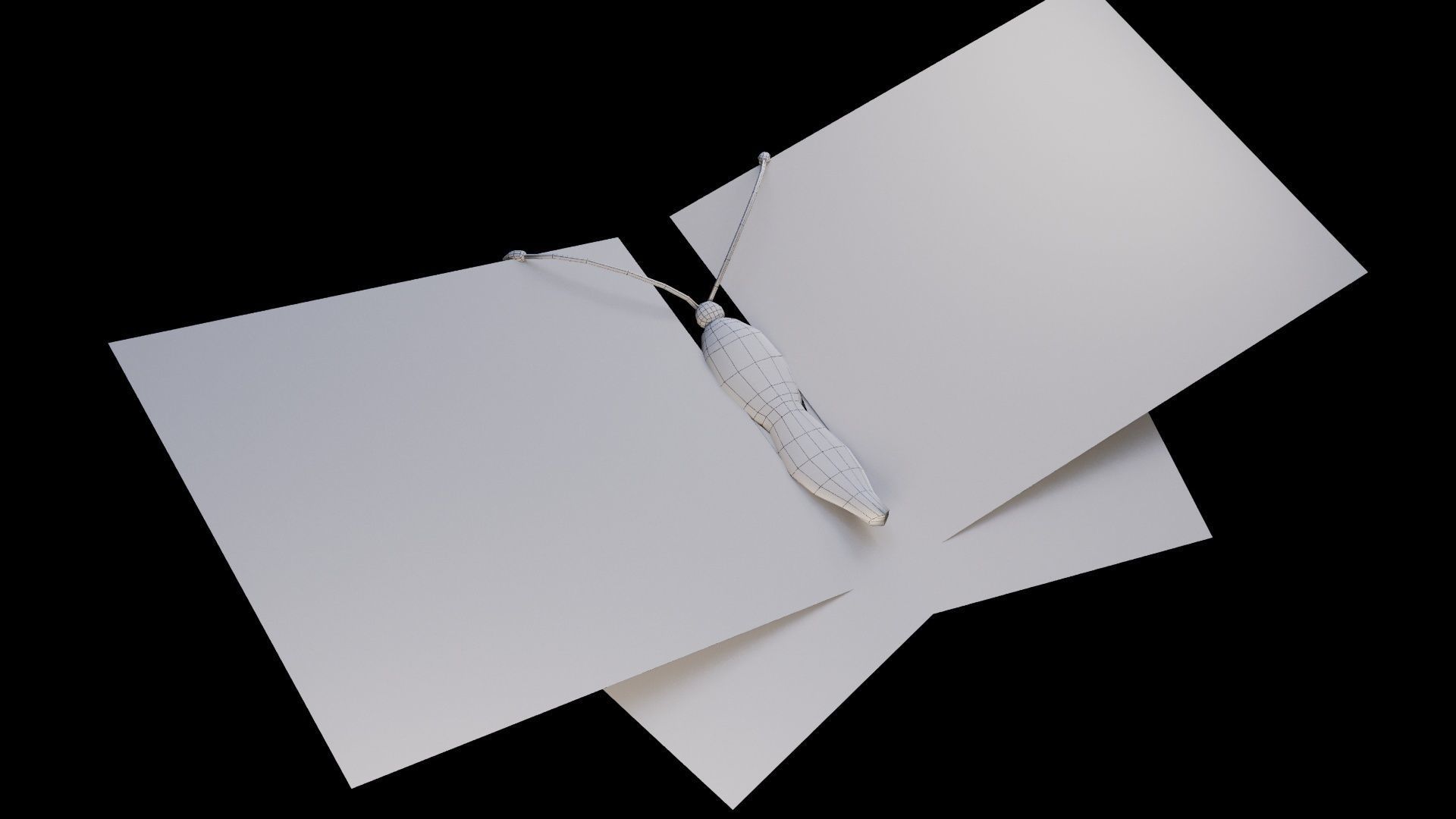 Fantasy Butterfly 01 Low-poly 3D model_9