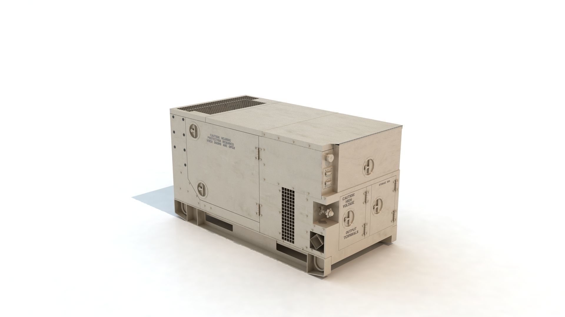 Diesel Generator MEP803A 10kW  3D model_7