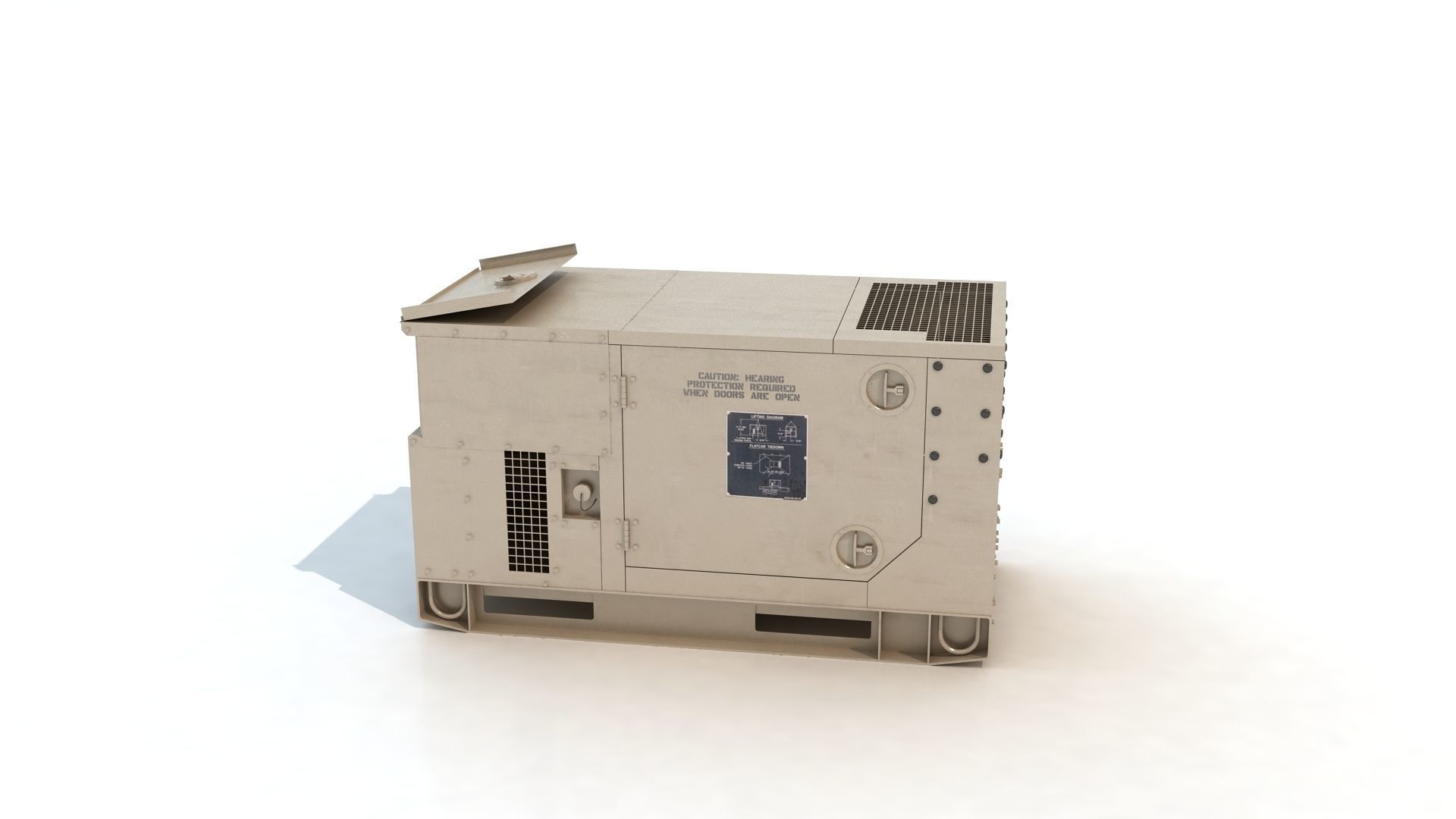 Diesel Generator MEP803A 10kW  3D model_3