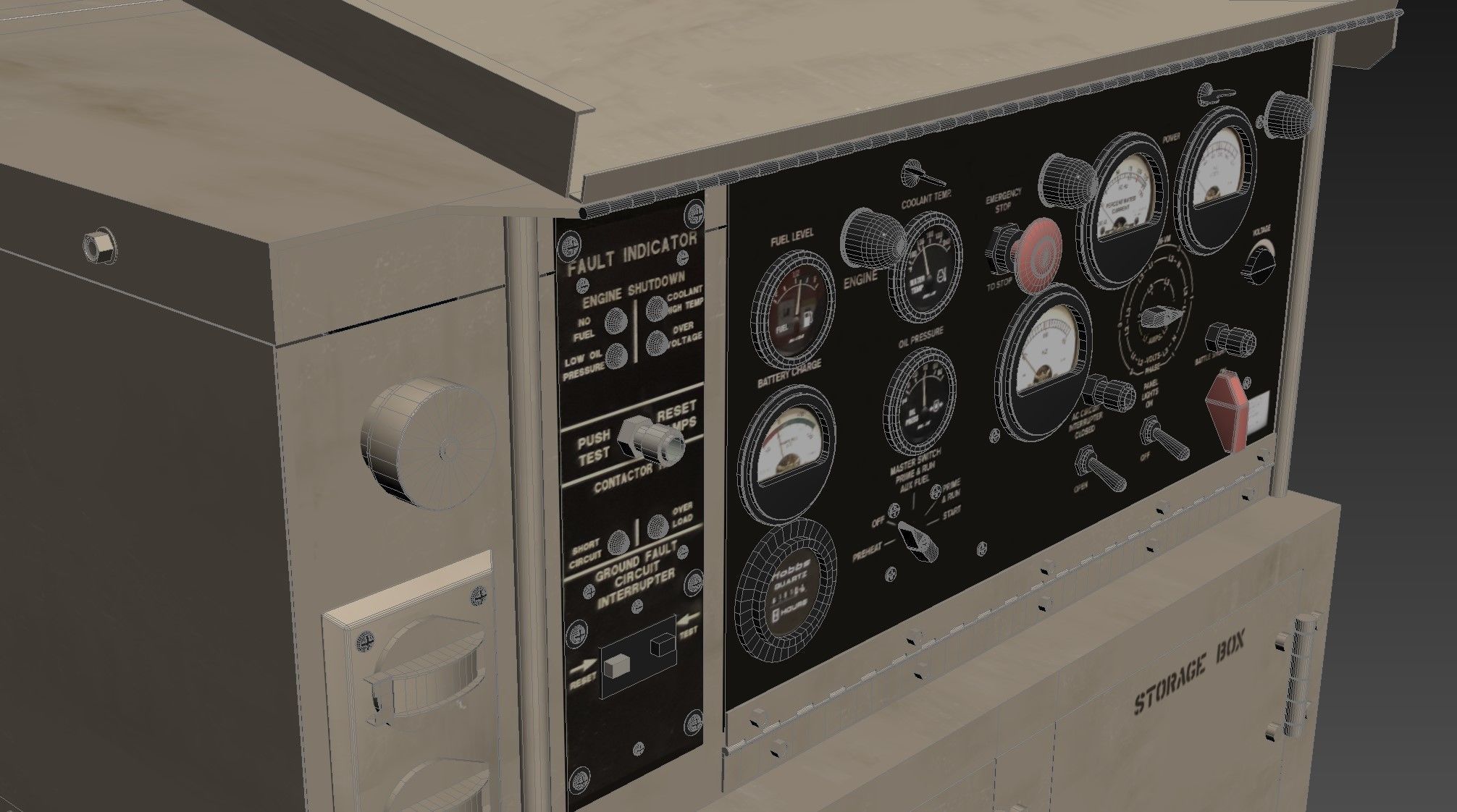 Diesel Generator MEP803A 10kW  3D model_9