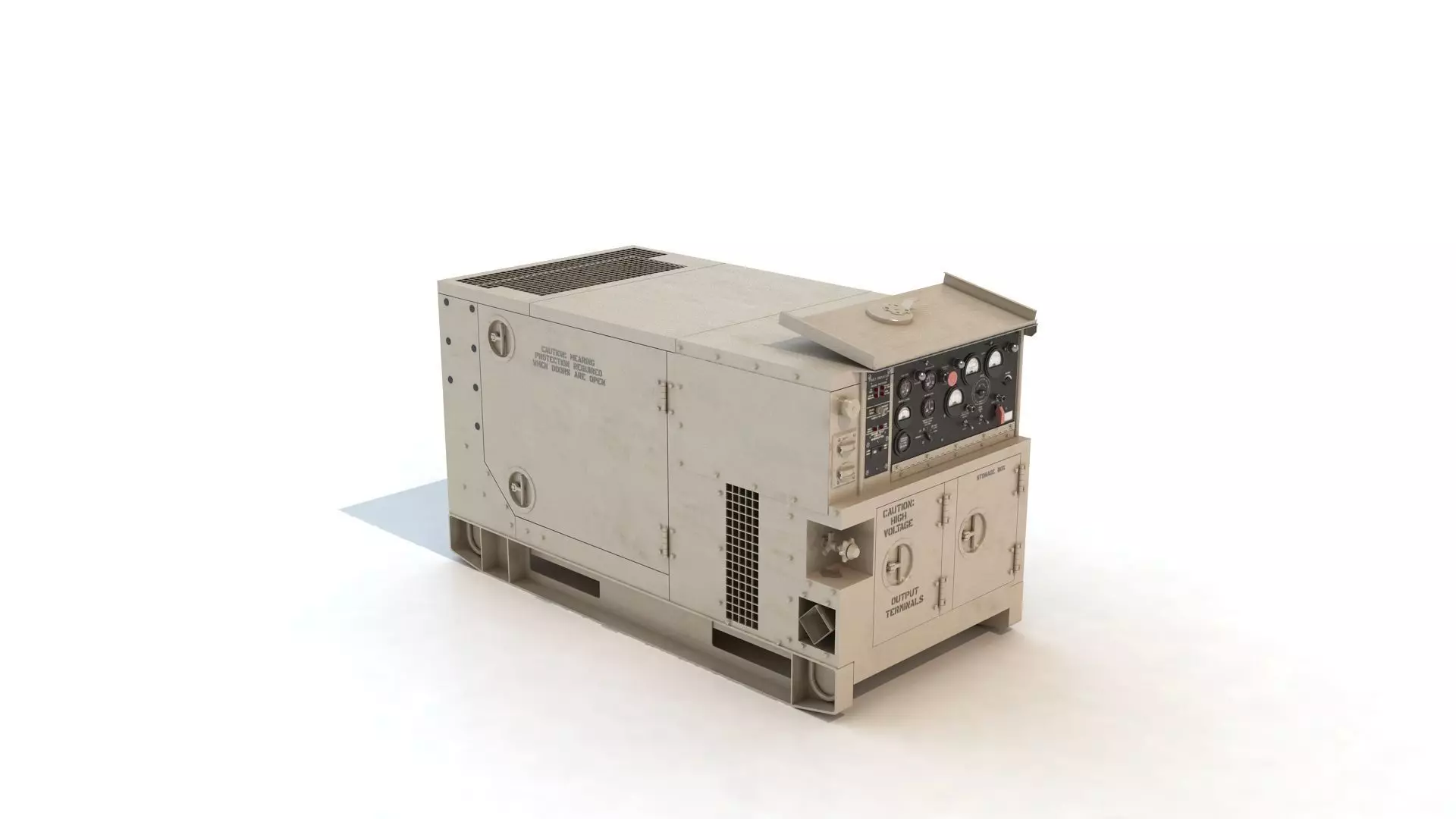 Diesel Generator MEP803A 10kW  3D model_0