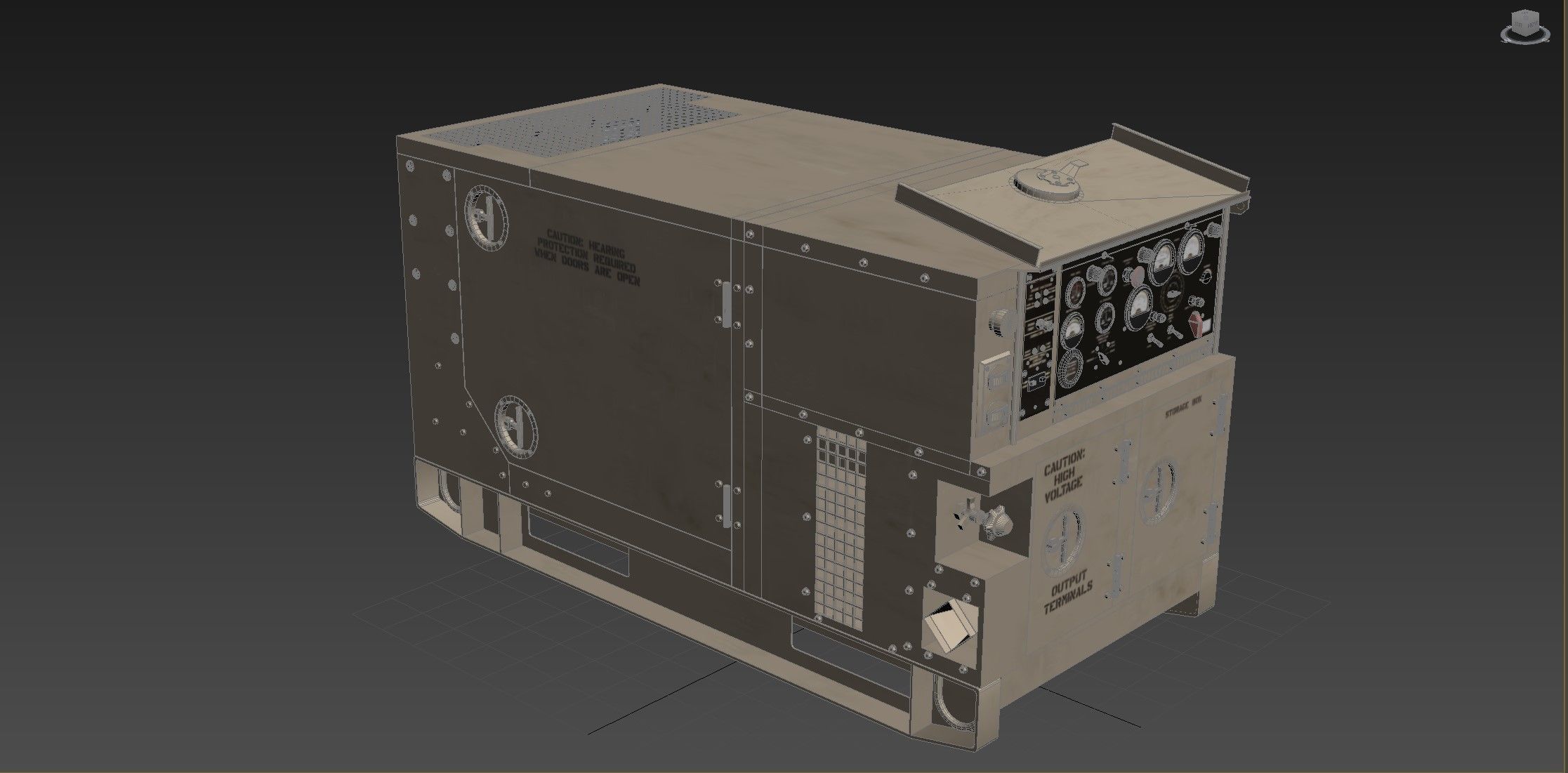 Diesel Generator MEP803A 10kW  3D model_8