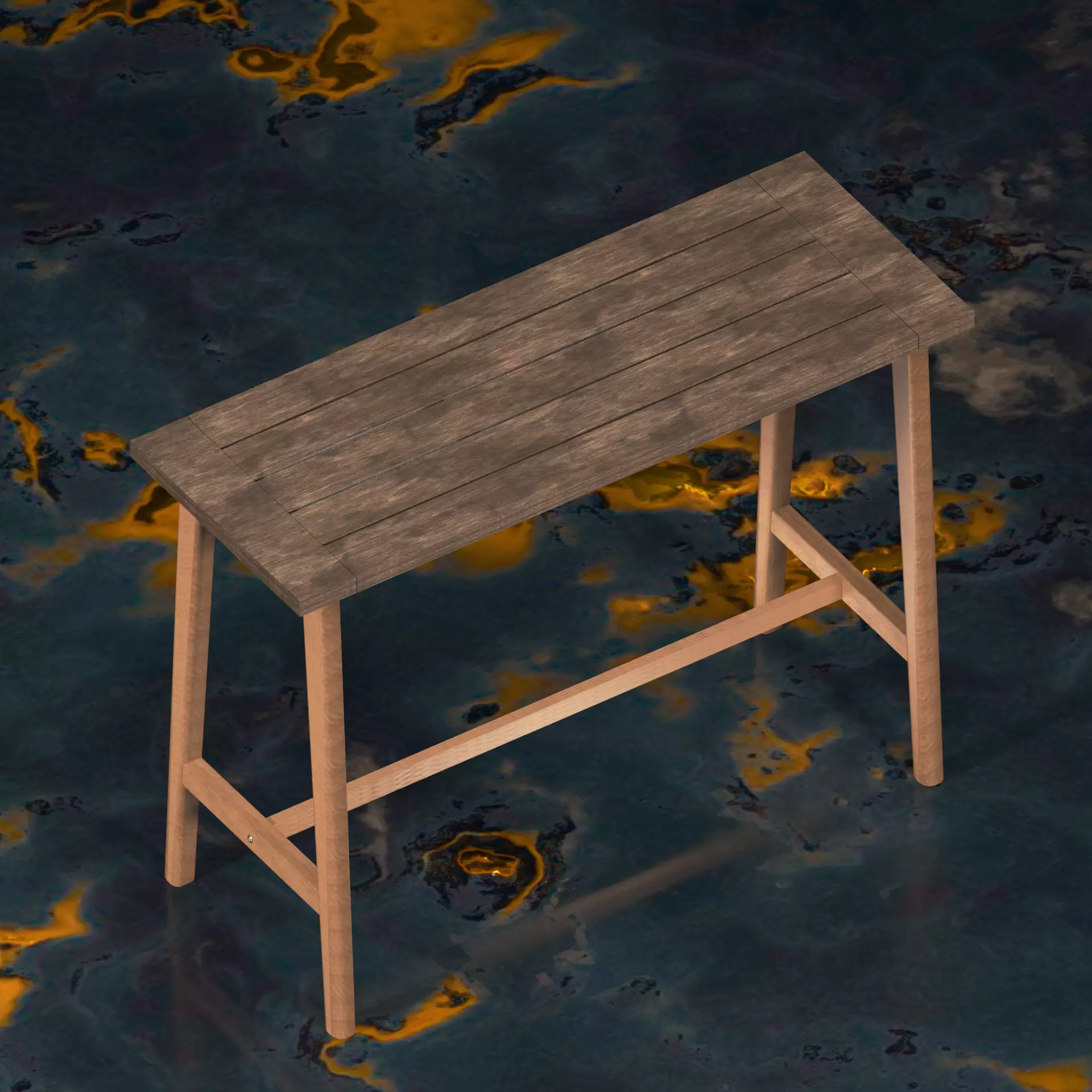 Tall Outdoor Table 3D model
