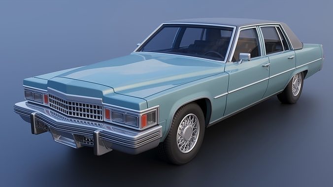 Cadillac Sedan Deville 1977 3D print model 3