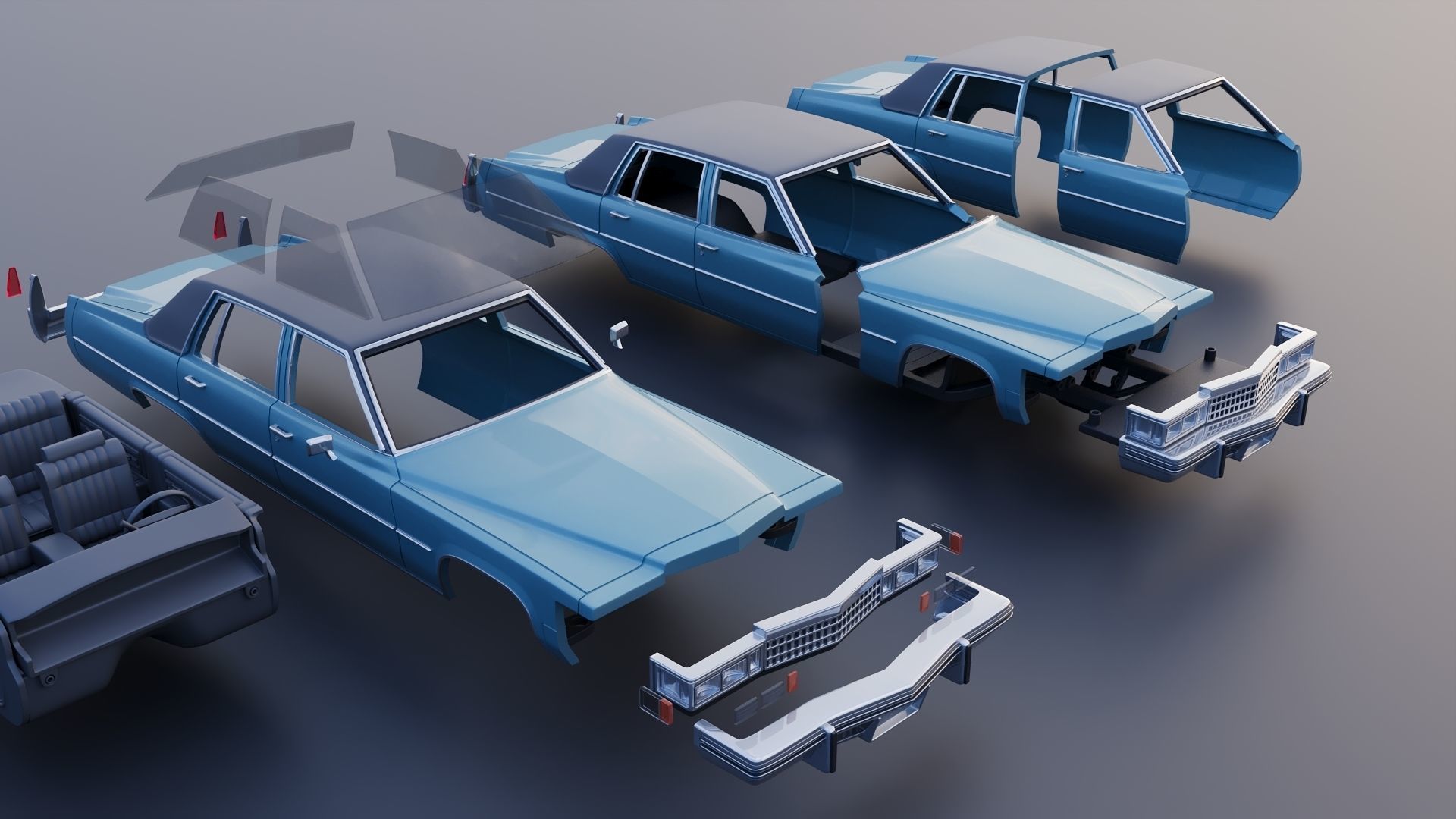 Cadillac Sedan Deville 1977 3D print model_17