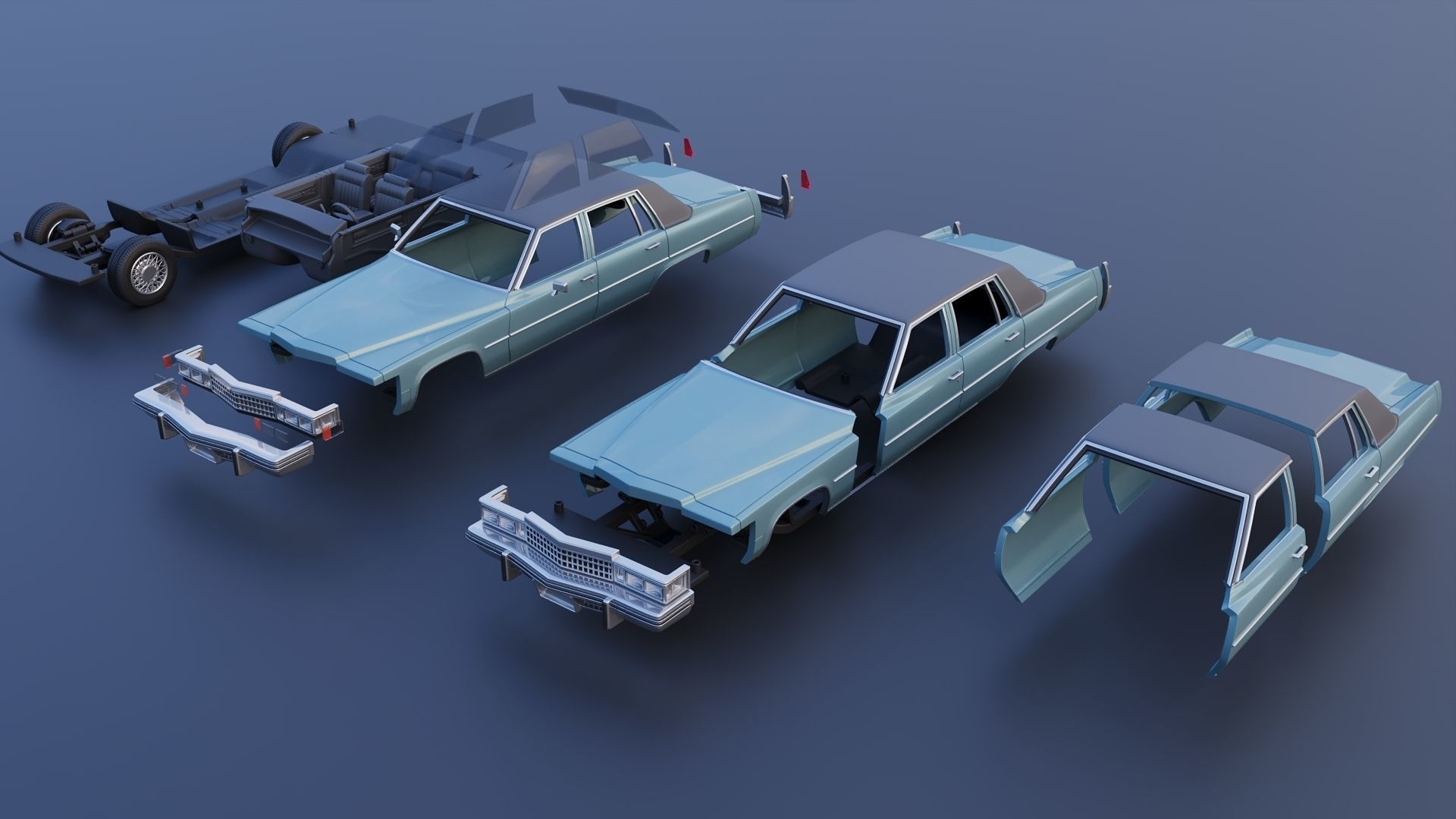 Cadillac Sedan Deville 1977 3D print model_12