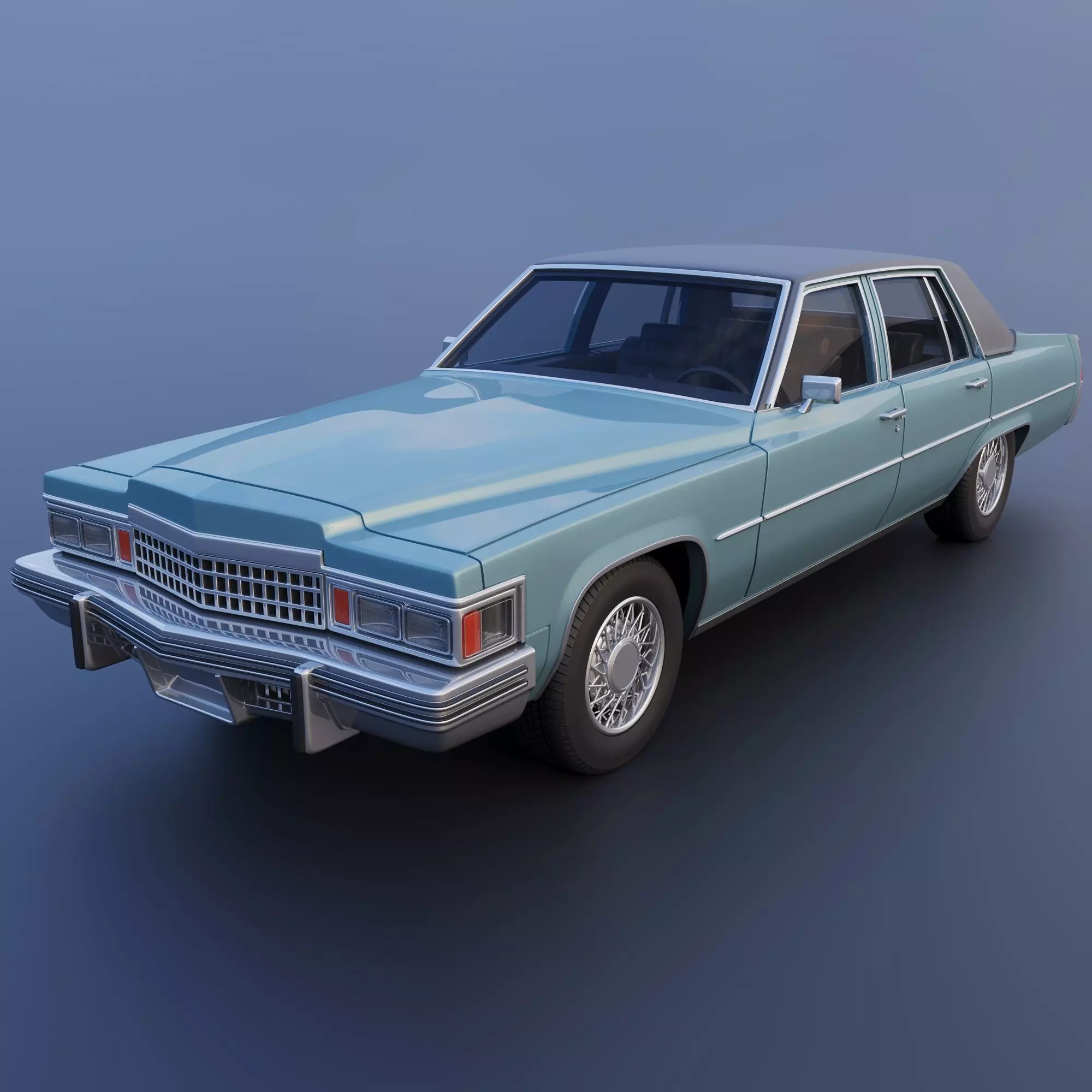 Cadillac Sedan Deville 1977 3D print model_0