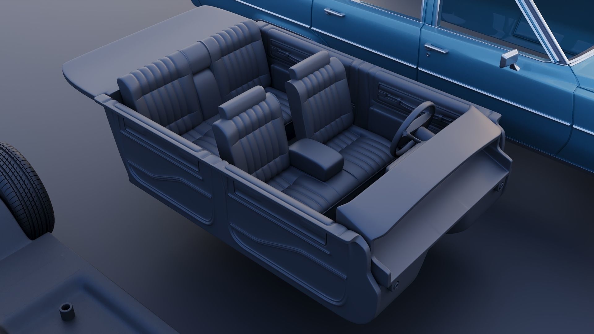 Cadillac Sedan Deville 1977 3D print model_19