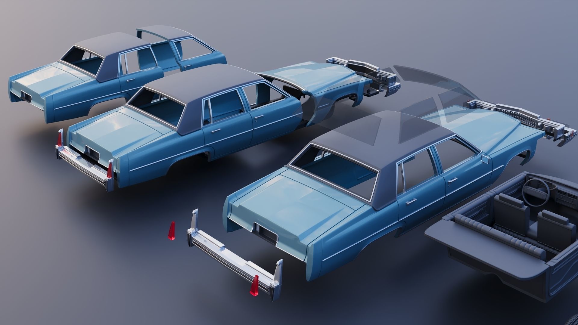 Cadillac Sedan Deville 1977 3D print model_15