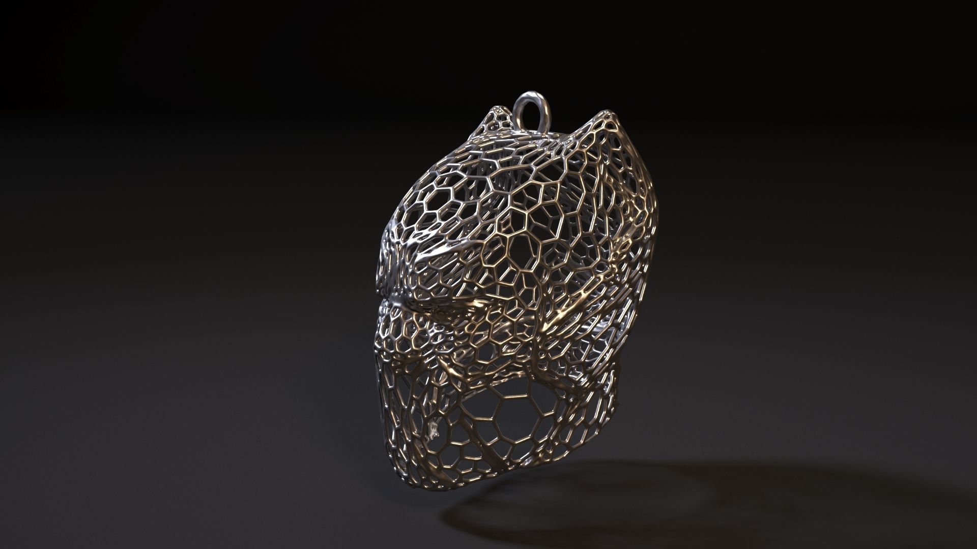 Black Panther Christmas tree decoration 3D print model_1