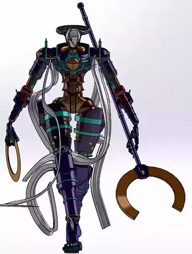 Lancer-SSC Black Witch Articulated 3D print model
