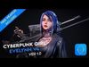 Evelynn V4 - Scifi Cyberpunk Character Low-poly 3D model_1