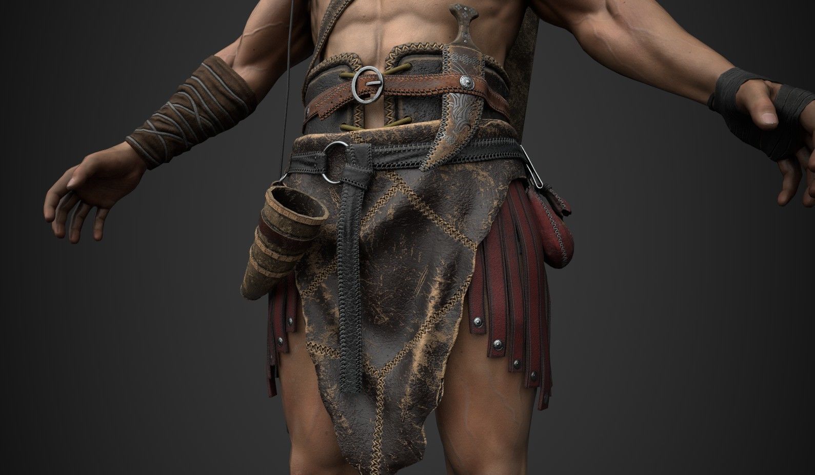 Hunter Low-poly 3D model_4