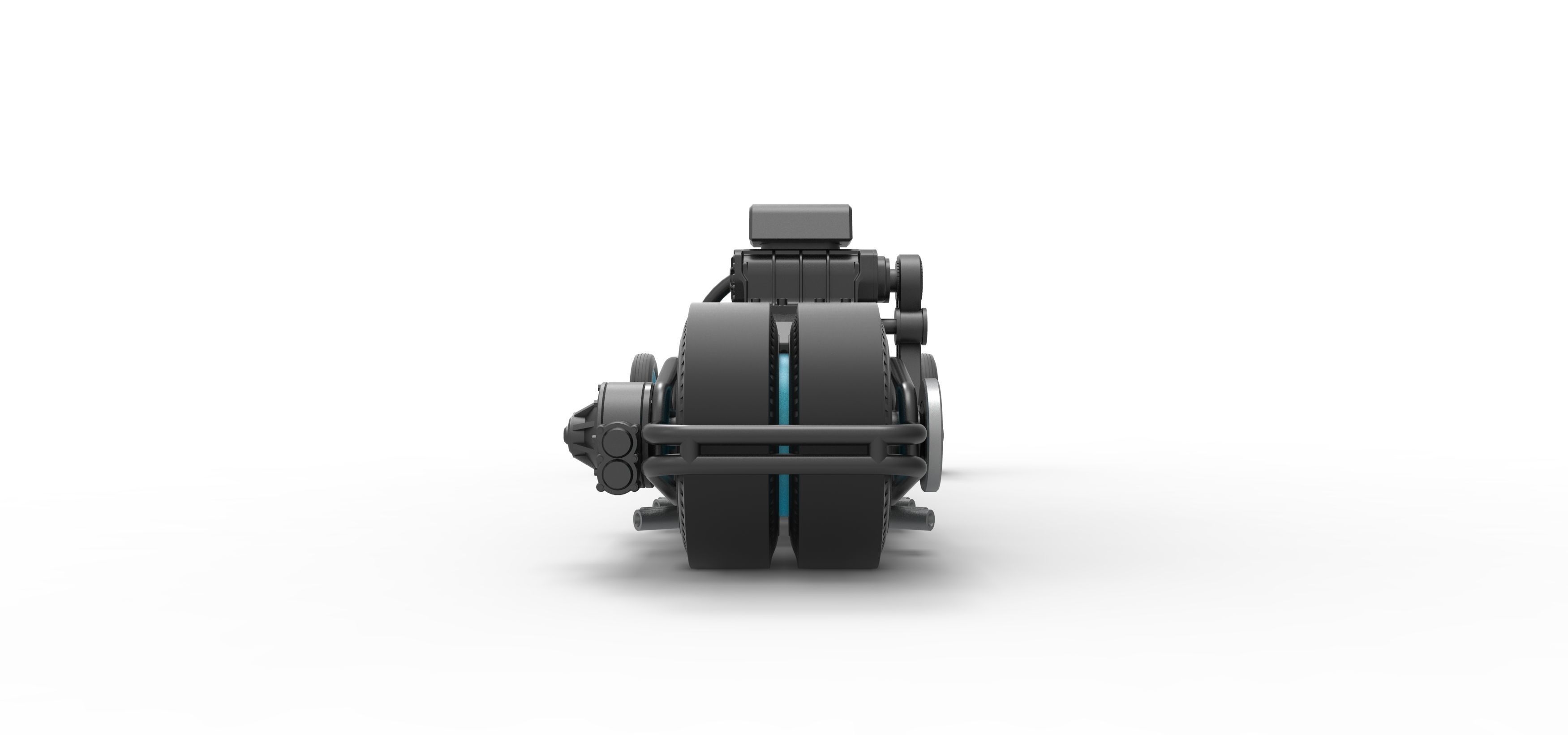 Rear engine old school dragster V2 Scale 1 to 25 3D print model_16