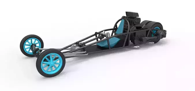 Rear engine old school dragster V2 Scale 1 to 25