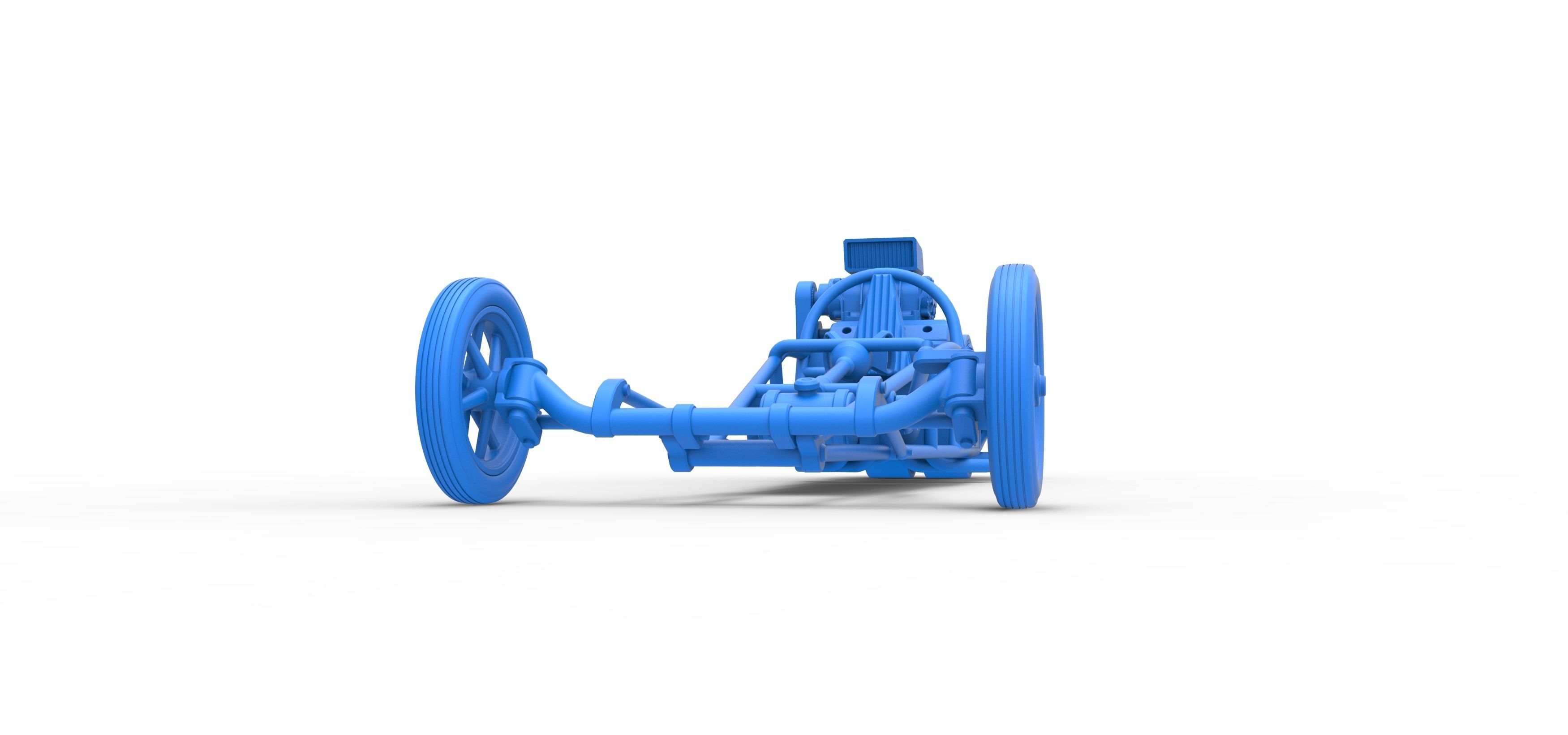 Rear engine old school dragster V2 Scale 1 to 25 3D print model_31