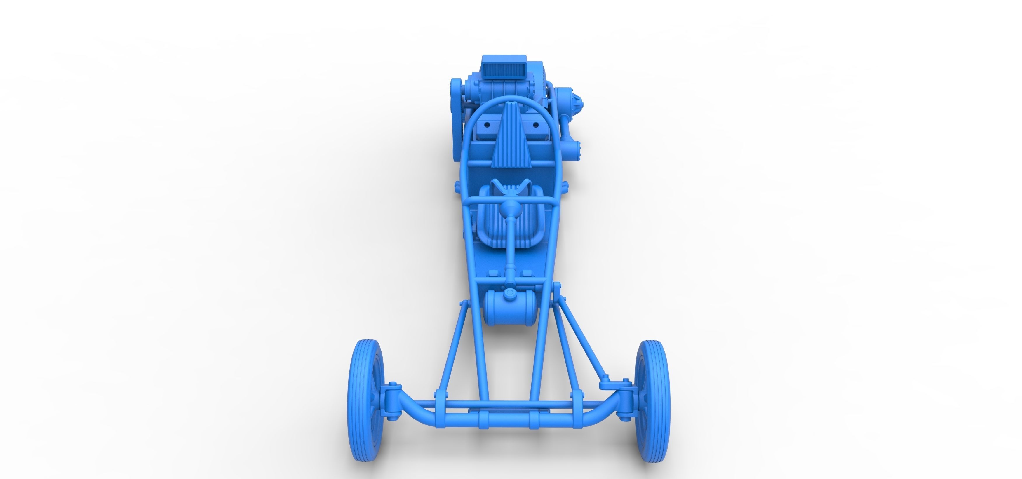 Rear engine old school dragster V2 Scale 1 to 25 3D print model_33