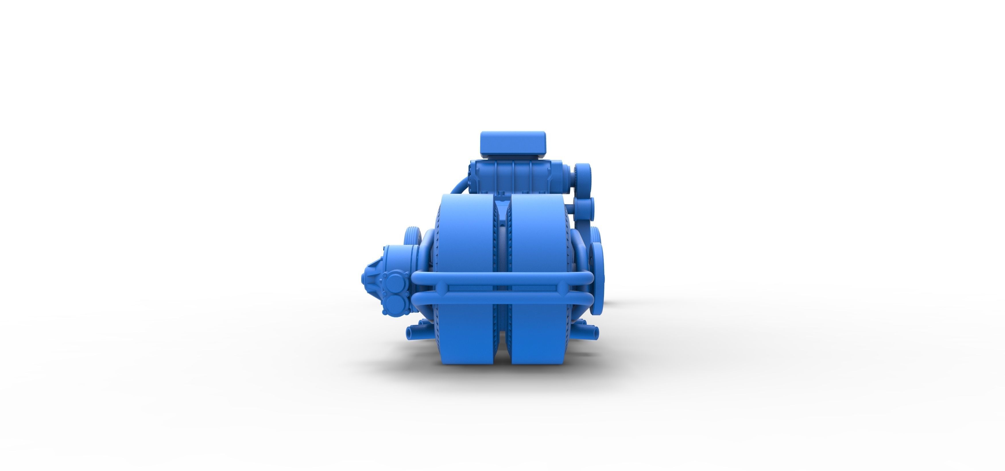 Rear engine old school dragster V2 Scale 1 to 25 3D print model_41