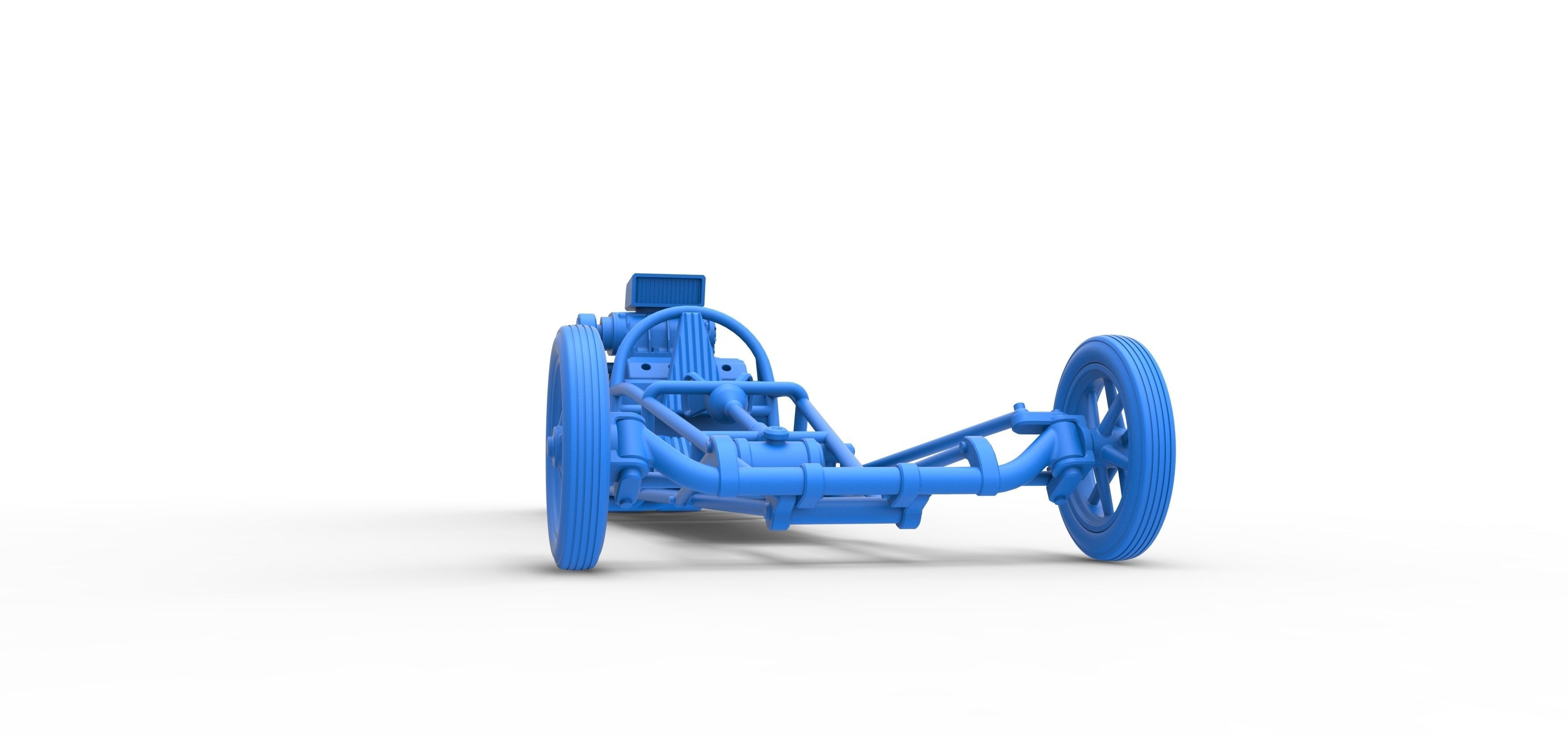Rear engine old school dragster V2 Scale 1 to 25 3D print model_50
