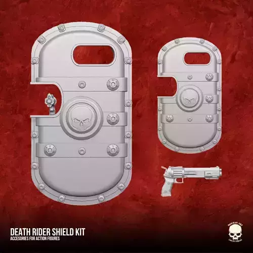 Deathrider Shield 3D printable files for Action Figures 3D print model