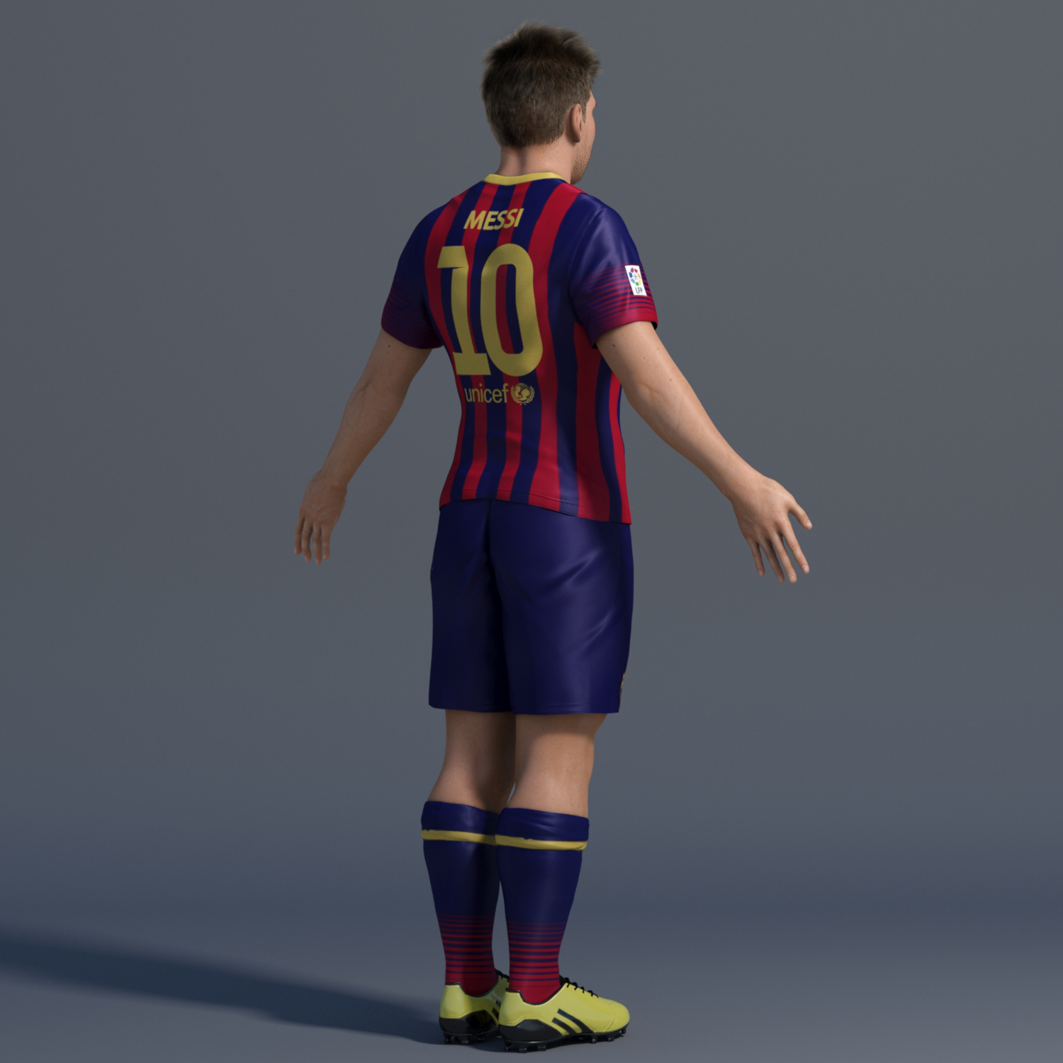 Lionel Messi 3D model_7