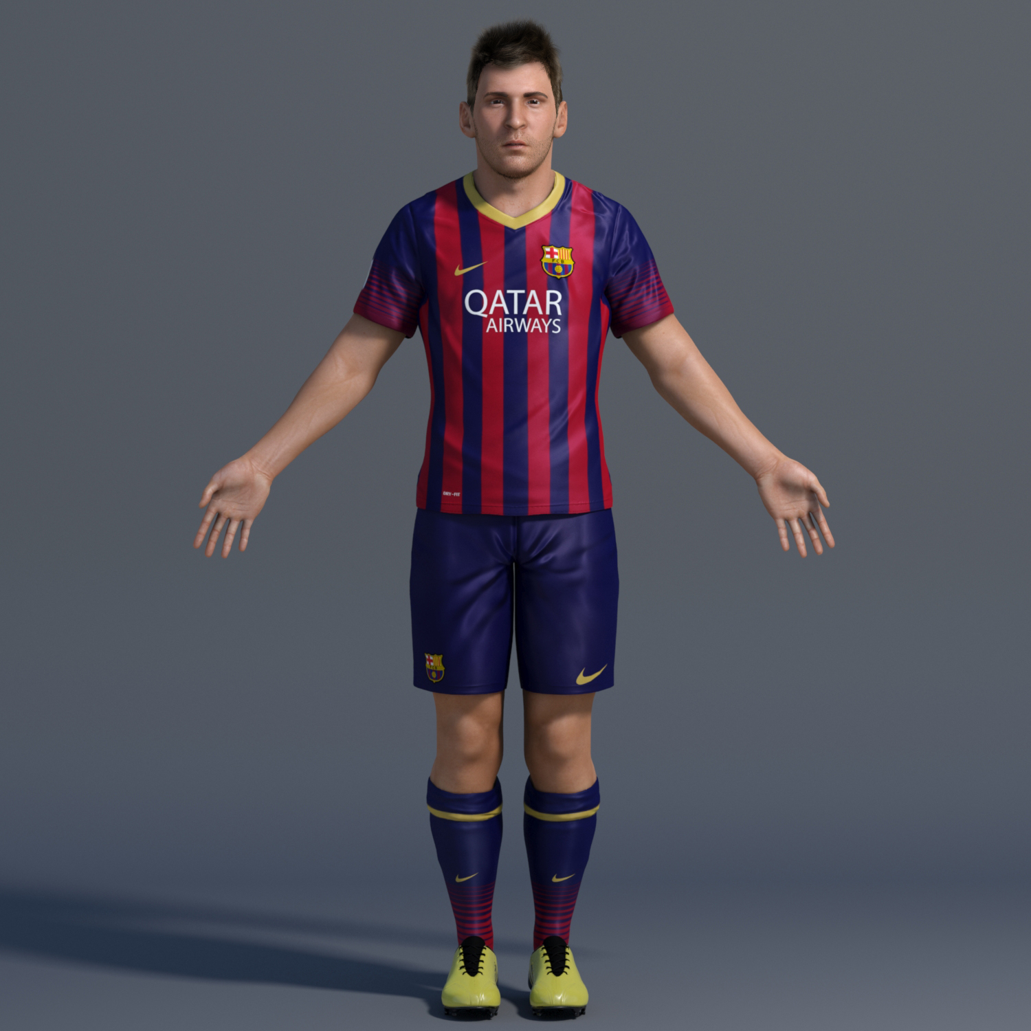 Lionel Messi 3D model_2