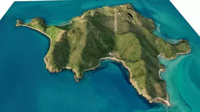 Lindeman Island 3d model terrain