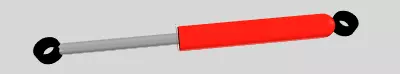 RC SHOCK ABSORBER WITH BUILT IN SPRING Low-poly 3D model