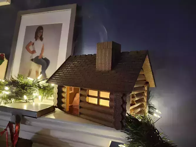 Log Cabin Incense Holder  3D print model