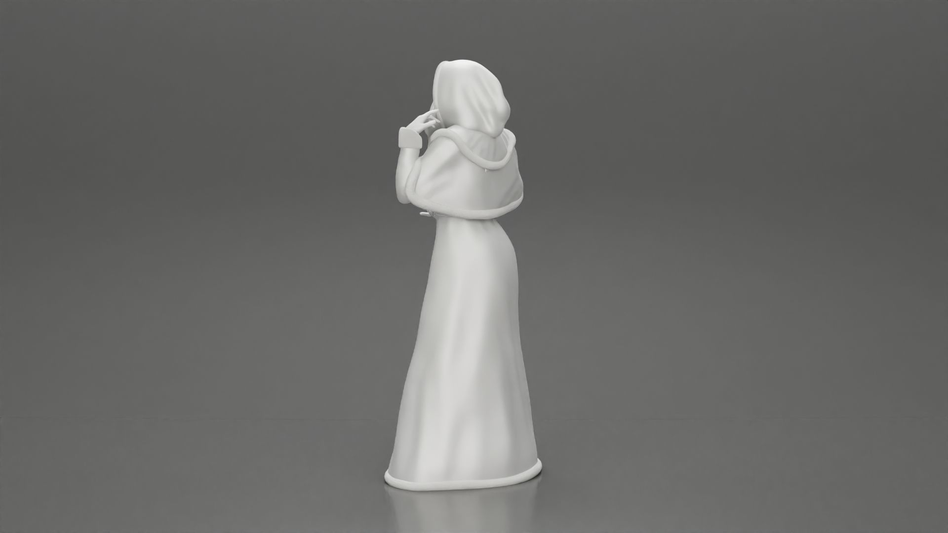 Miss Santa Claus Dress in boots 2 versions 3D print model_22