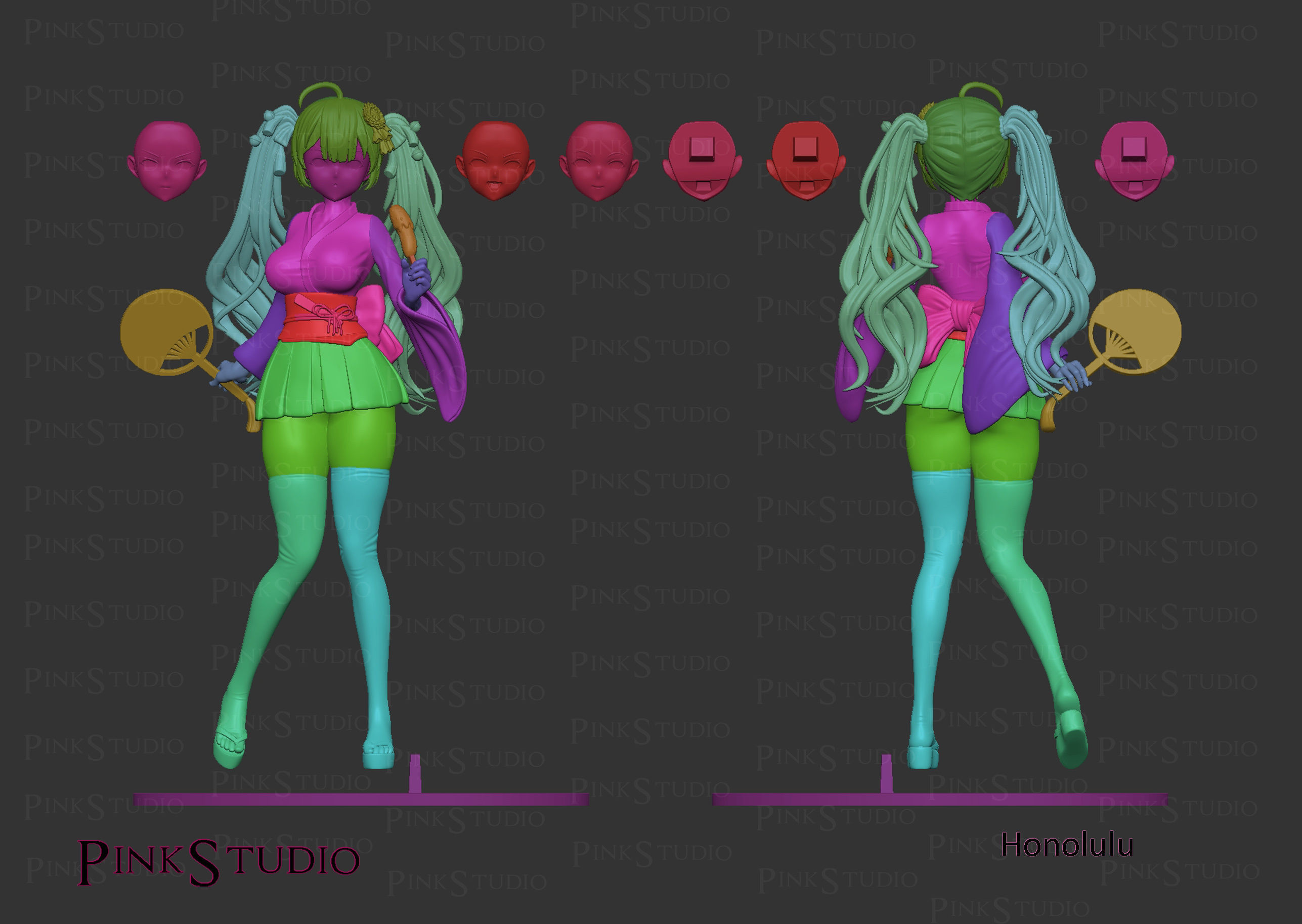 Azur lane - Honolulu 3D print model_14