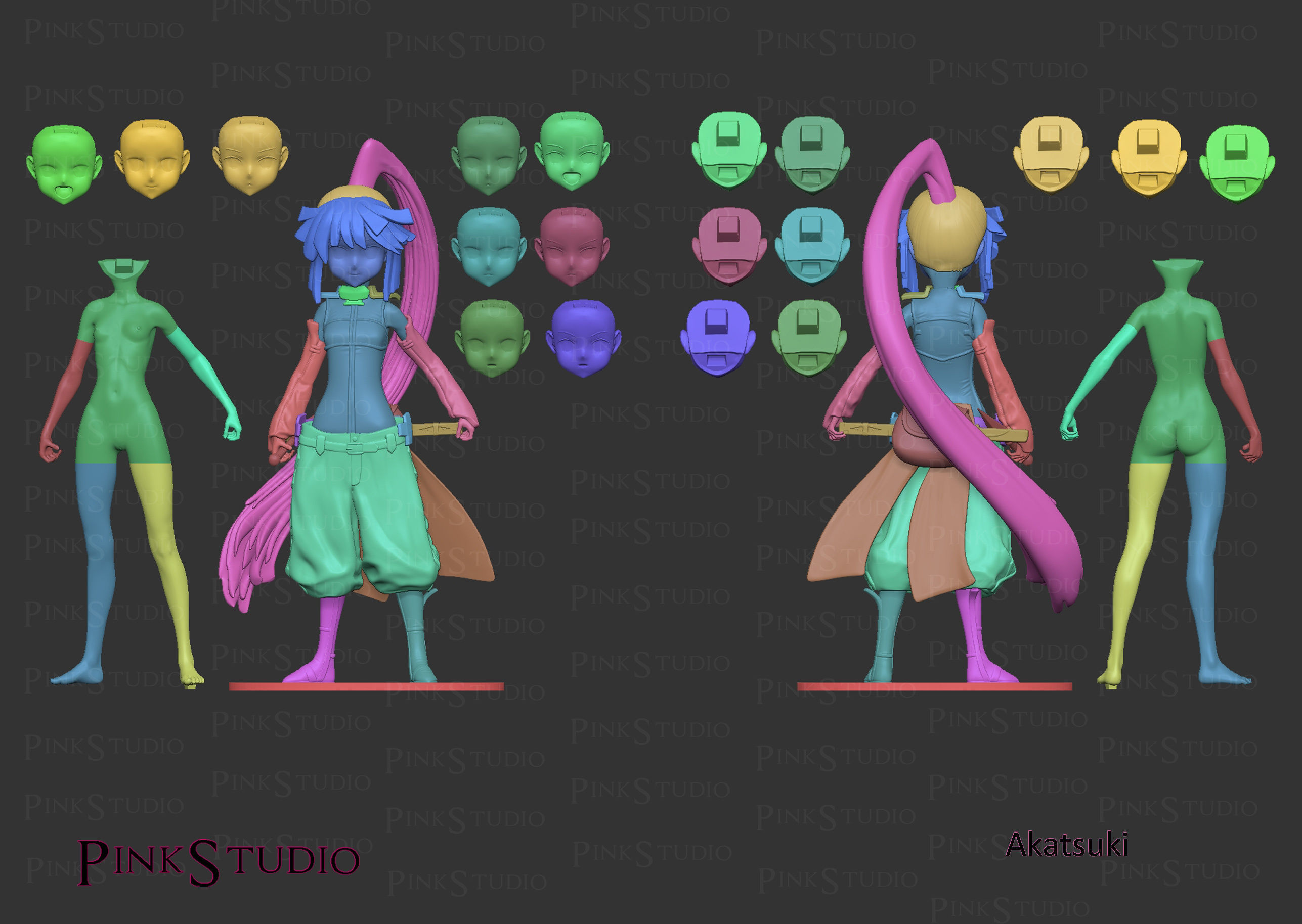 Log Horizon - akatsuki 3D print model_23