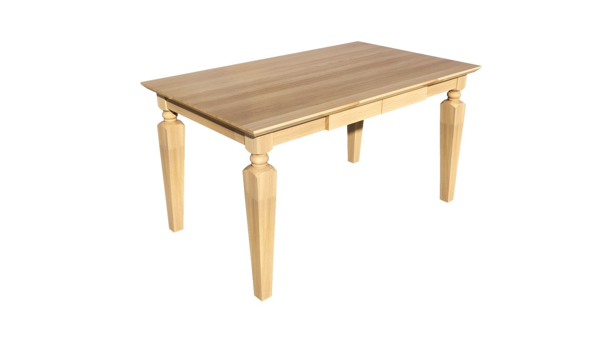 Dining set 4 seat 3D model_8