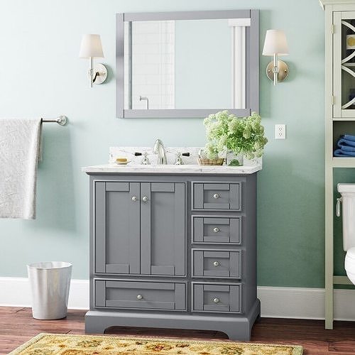 Castellanos Single Bathroom Vanity 3D model
