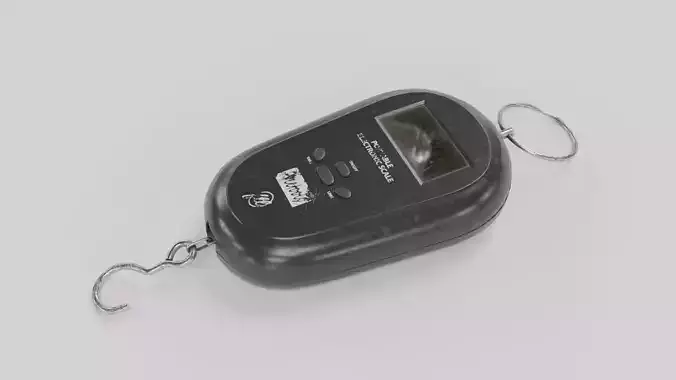 Portable Electronic Scale Low-poly 3D model