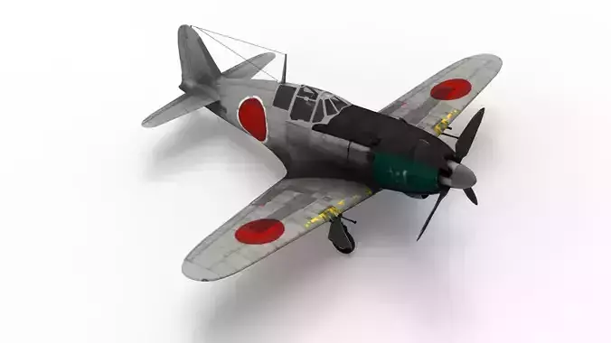 J2M5 Raida  Aircraft Low-poly 3D model