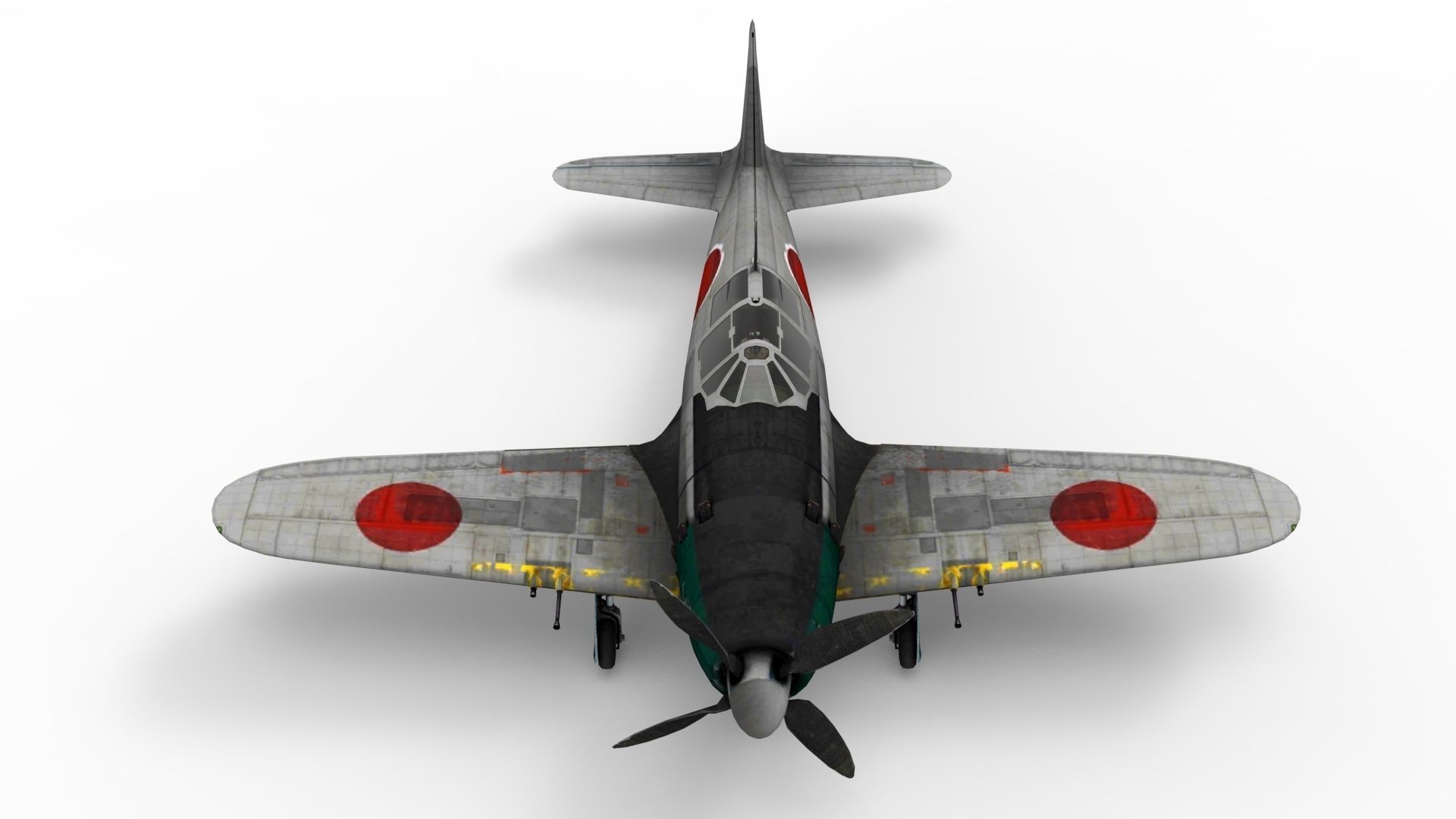 J2M5 Raida  Aircraft Low-poly 3D model Low-poly 3D model_7