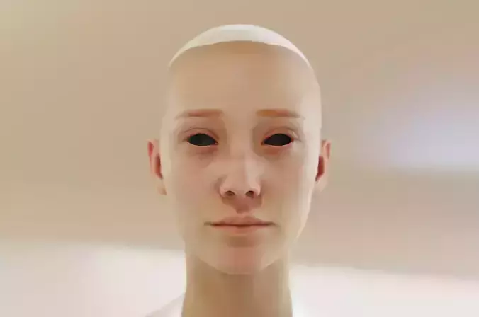 Cortana from halo 3D model