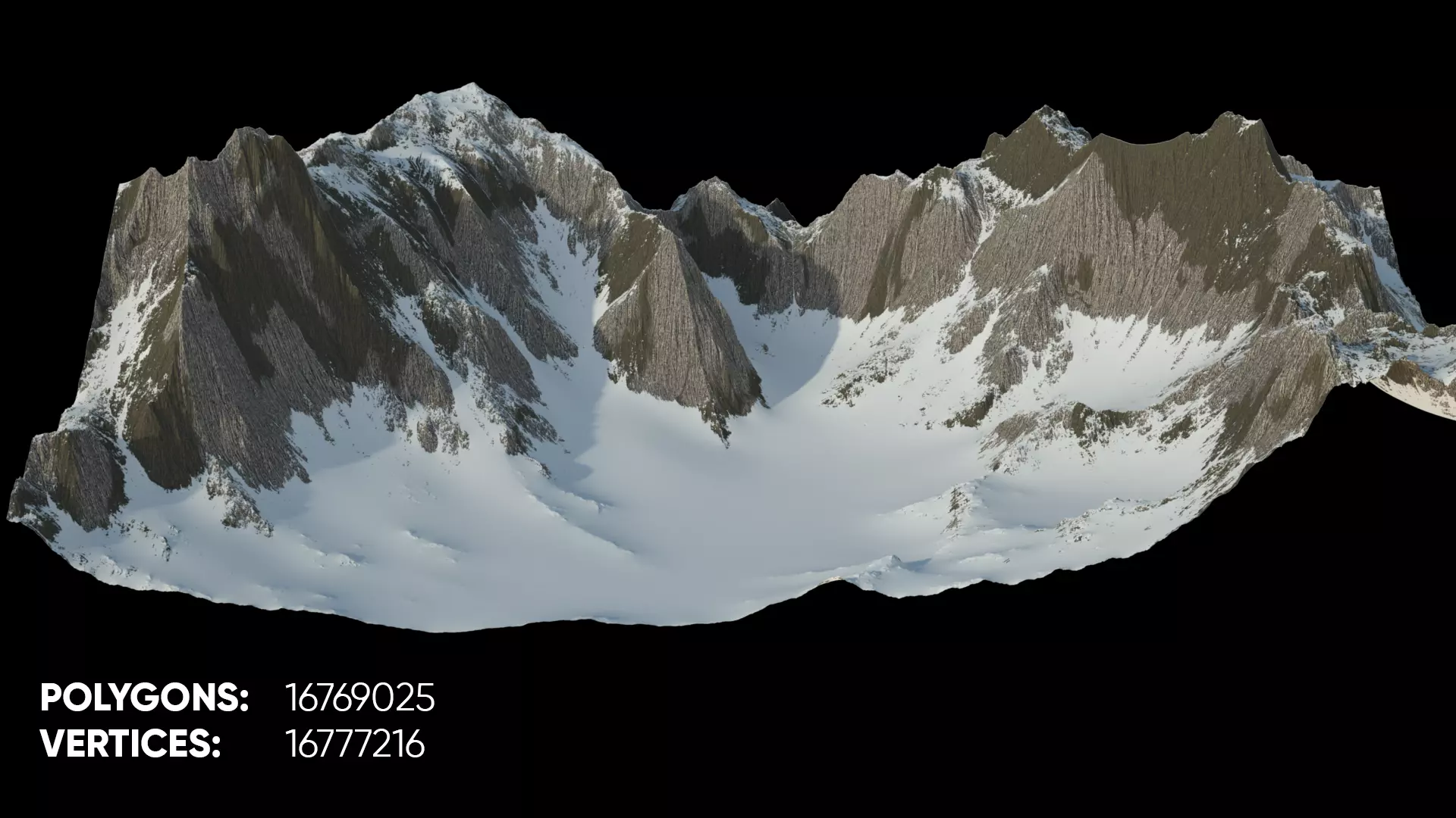 Snowy Mountain 3D model_0
