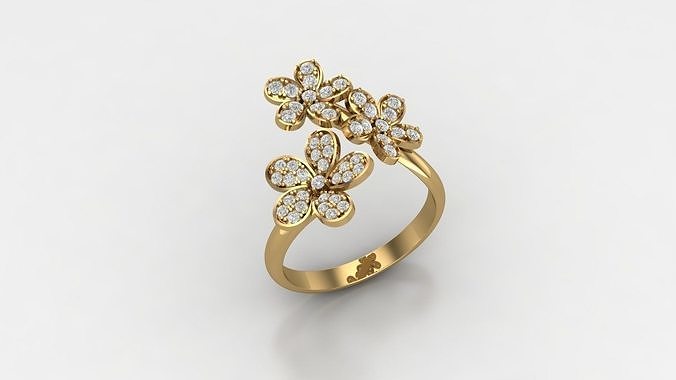 Ring Flower  3D print model