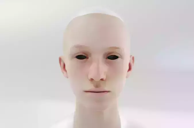 youthful man with high cheekbones and small nose