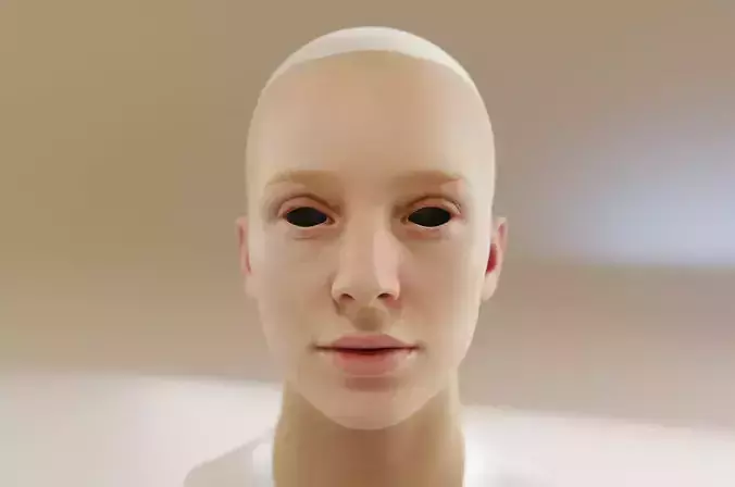 women blond with rose