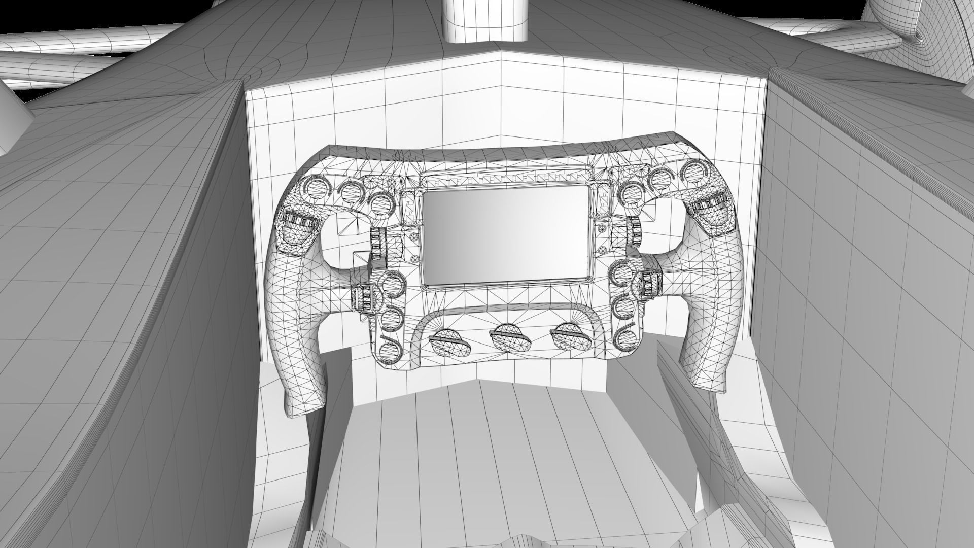 RedBull RB19 Rigged Low-poly 3D model_9