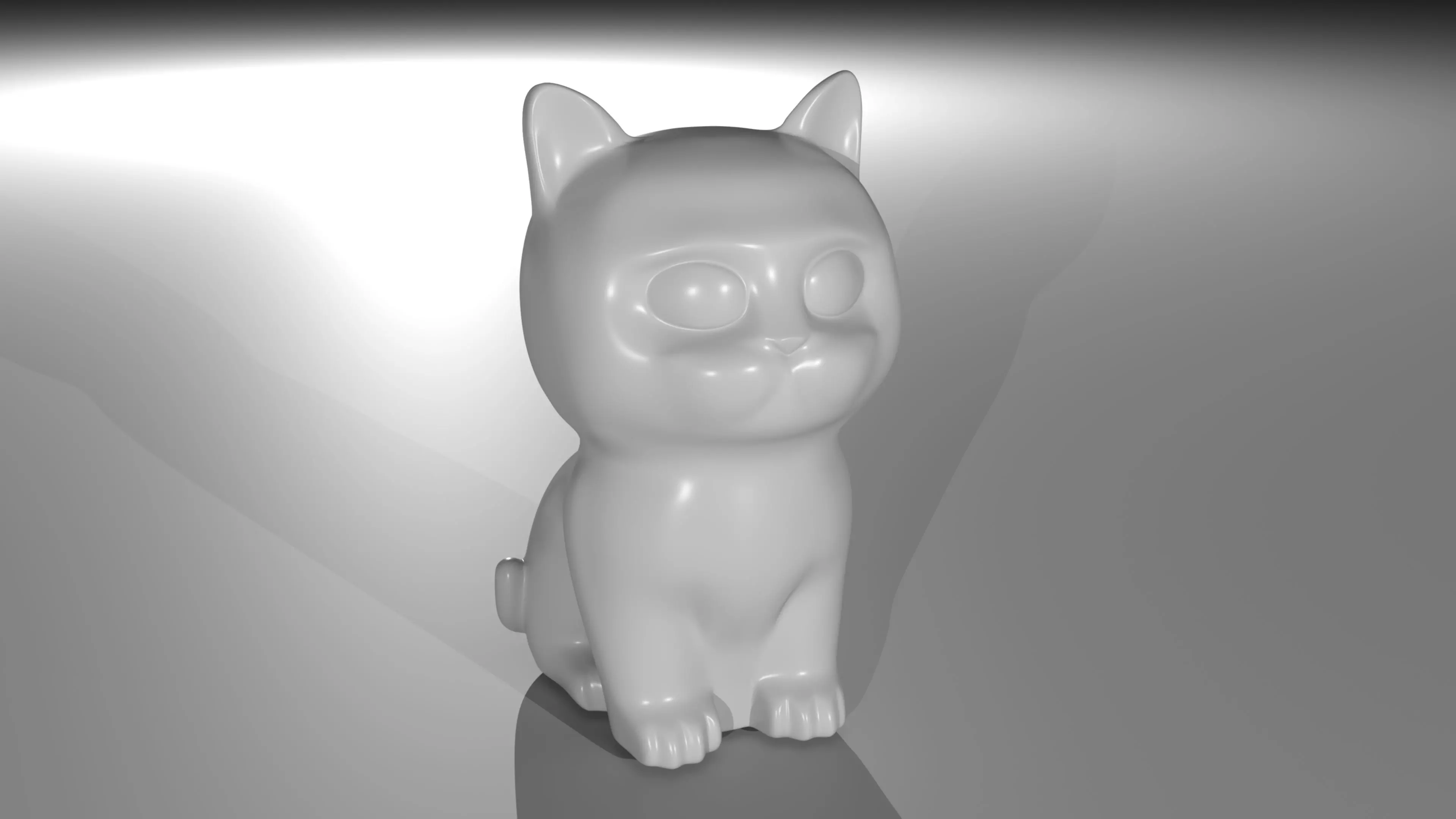 Cute Cat 3D print model_0