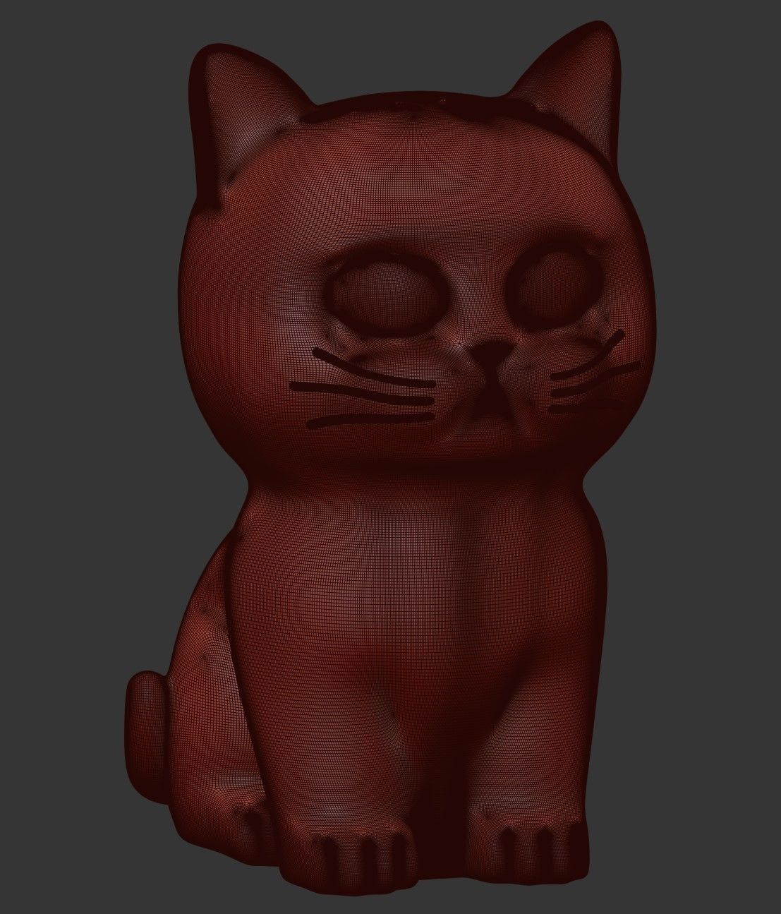 Cute Cat 3D print model_4