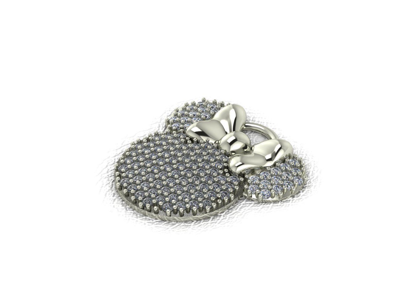 Minnie Mouse Medal 3D print model_2