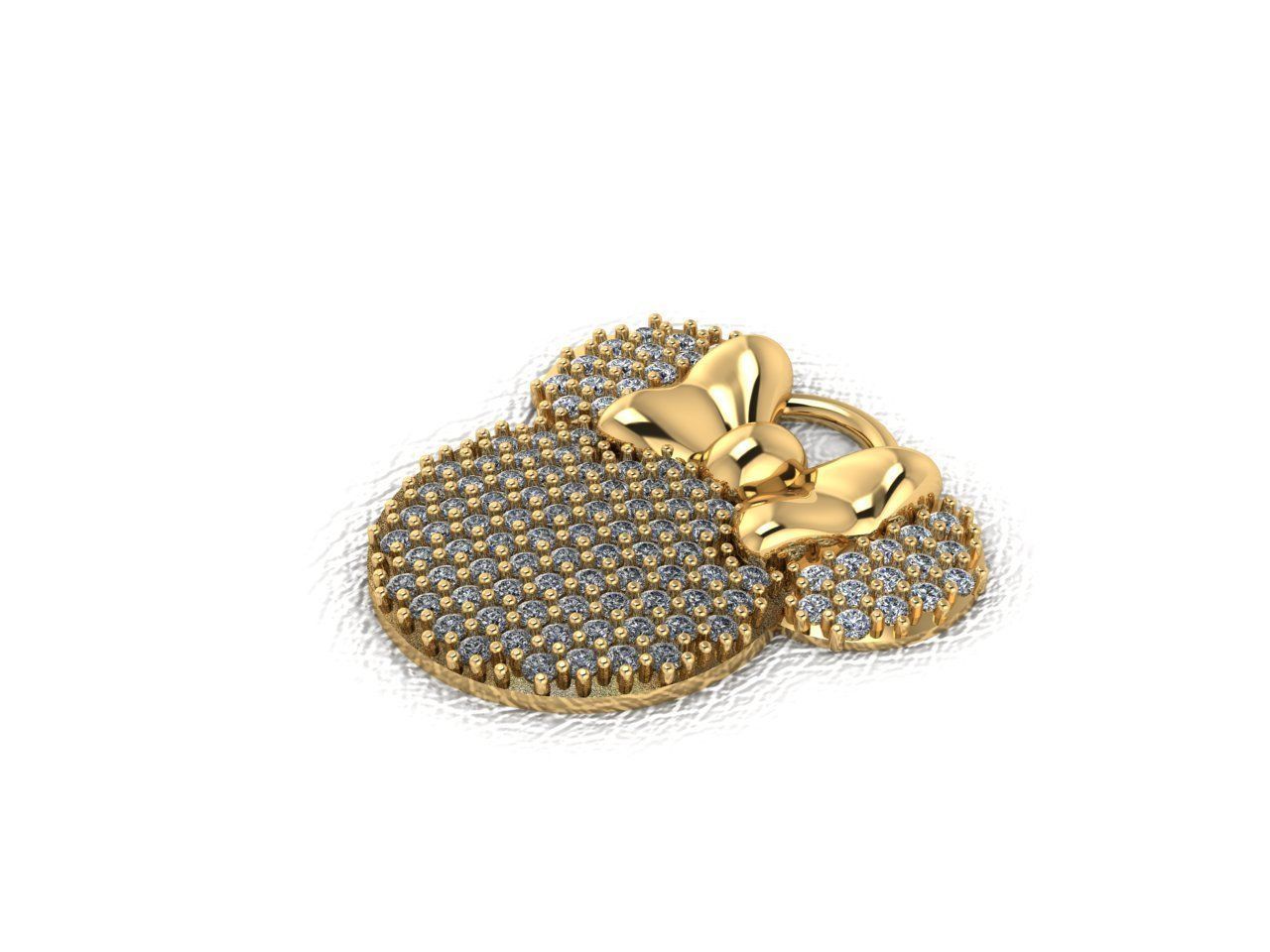 Minnie Mouse Medal 3D print model_1