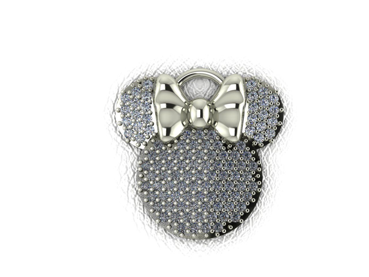 Minnie Mouse Medal 3D print model_3