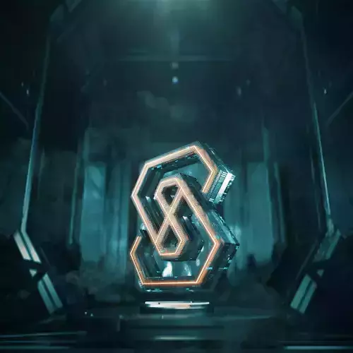 Scifi mechanical LOGO design Spaceship cabin core space 