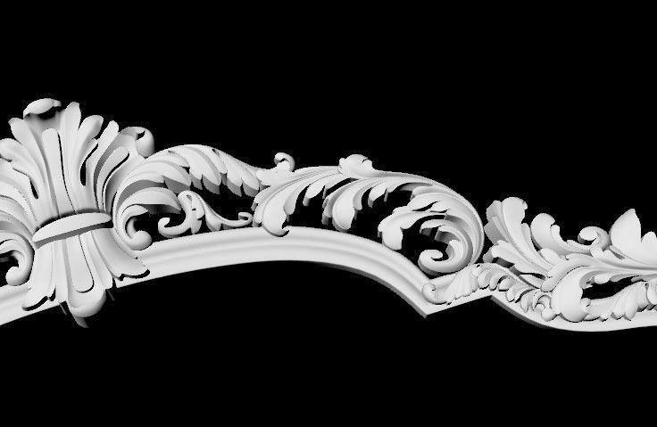 carved mirror 3D model_4